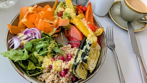 Buddha bowl at Phoebe's in Skipton