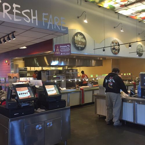 potato bar  at Sweet Tomatoes in Orlando
