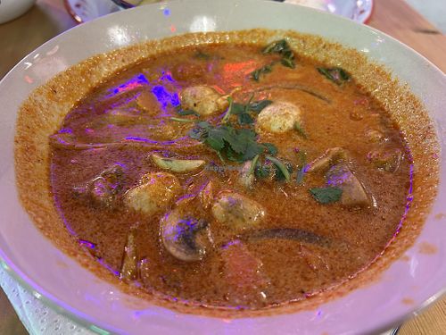 Tom Yum (Mushroom)
Hot and spicy creamy soup with mushroom  at Zaap Thai Street Food in Durham