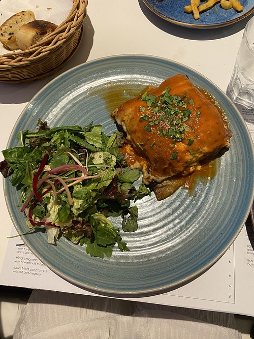 Vegan Moussaka  at Mezedopoleion Kyklos in Protaras