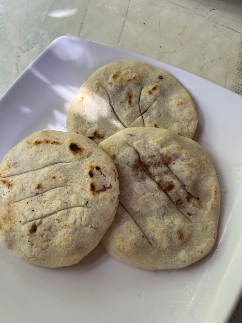 Vegan papusas  at Pupusas y Más Carolina in El Zonte