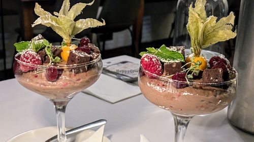 Chocolate mousse at Rhubarb Restaurant in Skipton