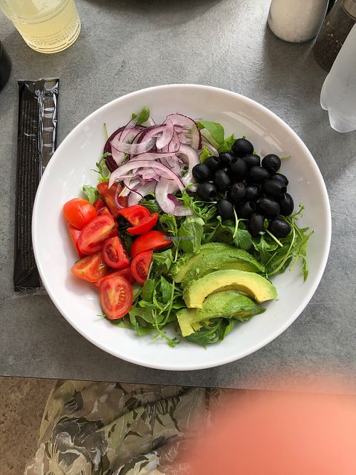 Large avocado salad  at Ai Do Mati in Venice
