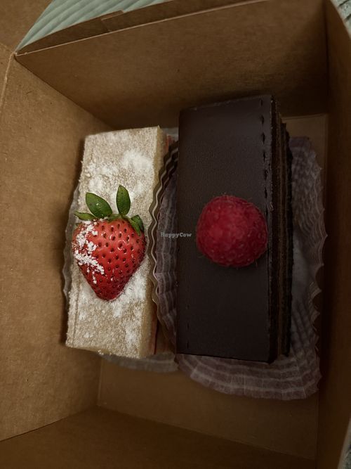 Strawberry shortcake 🍰 and chocolate lovers  at BiBi Bakery & Cafe in San Jose