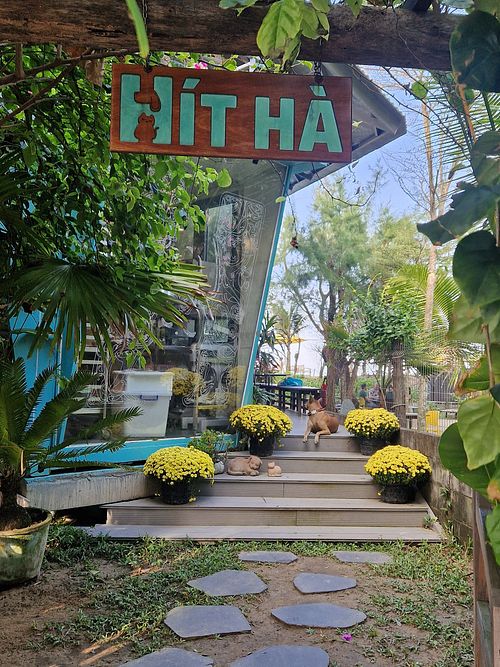 The entry at Hít Hà Cafe in Hoi An