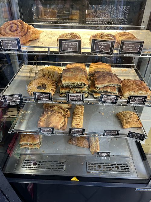 Vegan: Cinnamon Roll, Apple Croissant, Greek Taste, Traditional Spinach, Potato Pie  at Kayak Pure Magic in Corfu