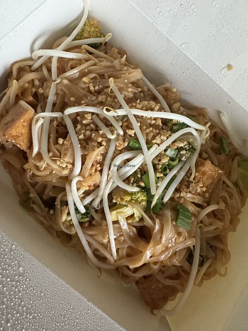 Pad Thai - no fish sauce or egg. Tofu 🤗  at Cashew Gai in Eugene