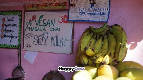 Vegan Masala Chai at The Juice House in Rishikesh