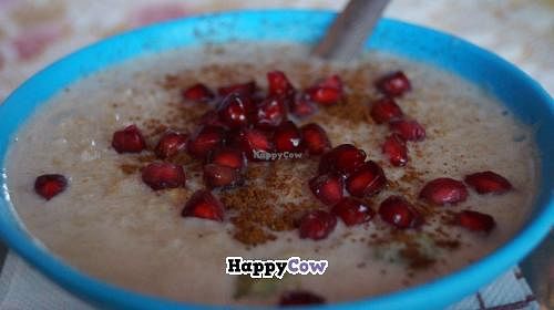 Delicious vegan Porridge at The Juice House in Rishikesh
