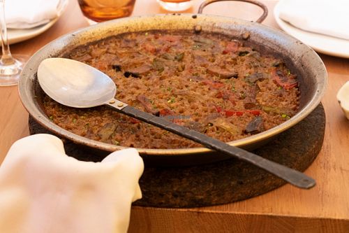 Vegetable Paella at El Petit in Tossa De Mar