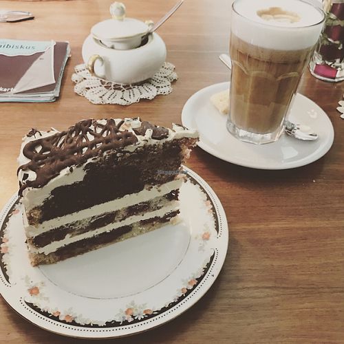 cake heaven, all vegan :) at Cafe Hibiskus in Cologne