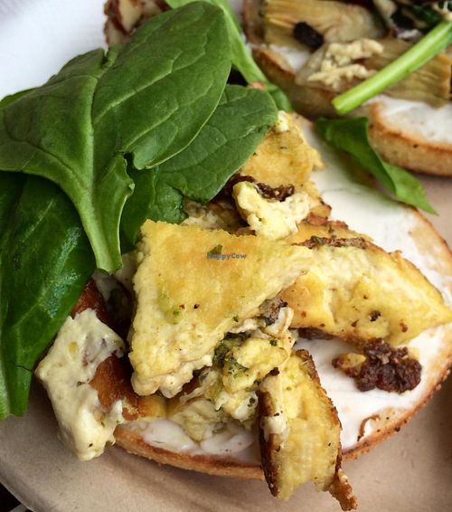 The Ghandi breakfast sandwich. Soooo good! at Evolution Bakery and Cafe in Kailua Kona