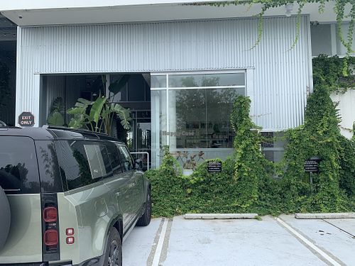 side shop from car park  at Botanica in Albion