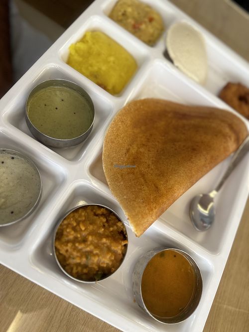 Mini tiffin (avoid the pongal)   at The Grand Ashoka - Pure Vegetarian in Manama