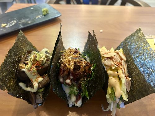 App trio   at Hum Vegan in Montreal