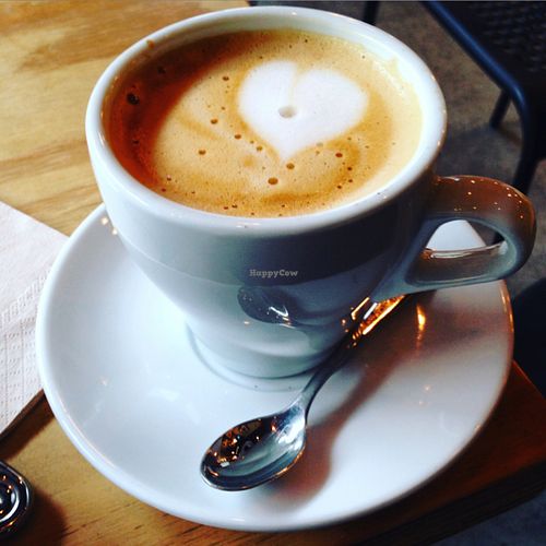 best coffee ever and I've been to Seattle! at Eden Cafe in Witney