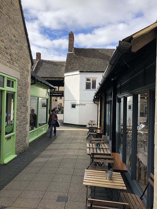 Outside at Eden Cafe in Witney