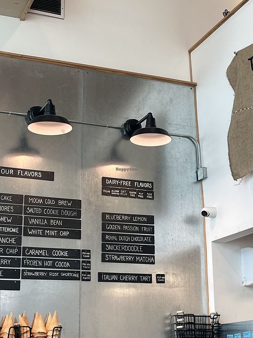 Vegan flavors are also nut, soy, and gluten free!   at Blacksmith Ice Cream Company in Millcreek