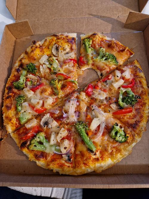 Pizza Verdura at Pizzeria Mamma Mia in Sangerhausen