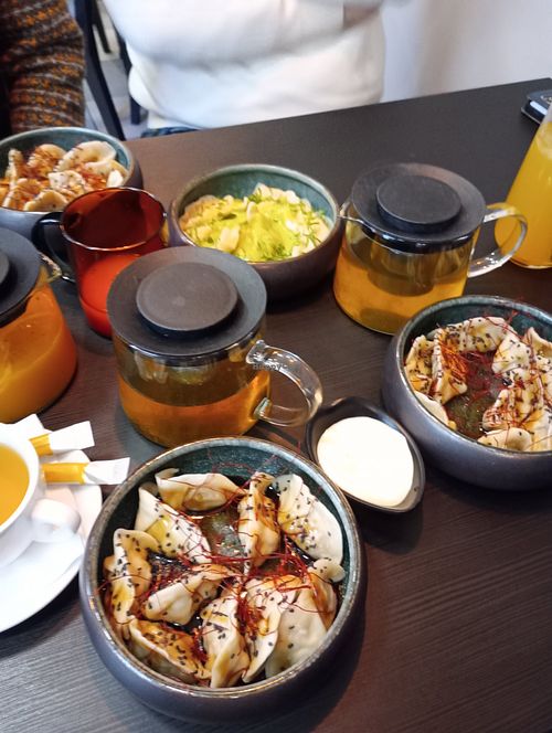 Tofu and Portobello mushroom dumplings at Simple Dumpl in Olomouc