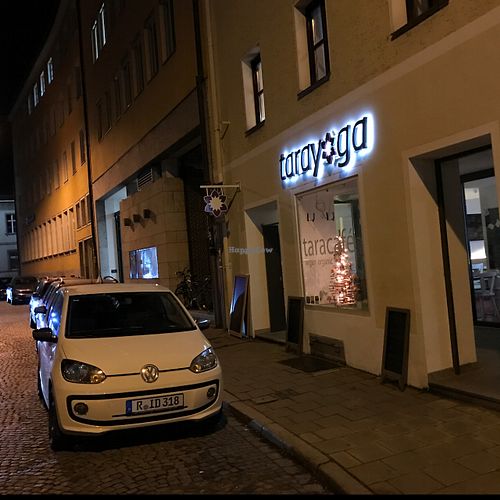 outside at Taracafe in Regensburg