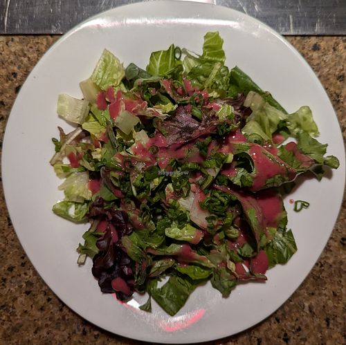 House Salad with house-made raspberry walnut vinaigrette at The Melting Pot in Portland
