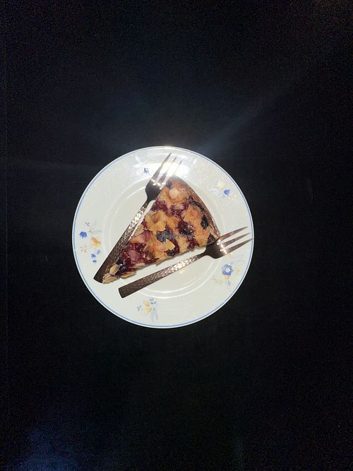 veganer kuchen juhuu  at Kunst Café in Samedan