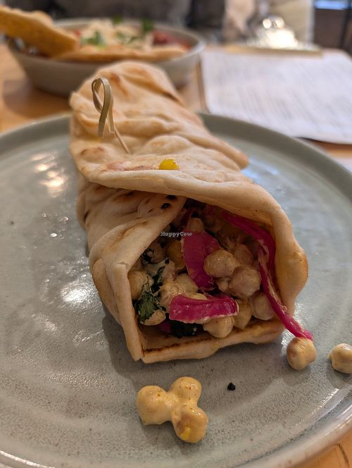 Chickpea wrap at No Monkey Business  in Keswick
