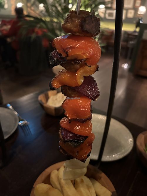 VG hanging lkebab  at The Botanist Bar & Restaurant Sunderland in Sunderland