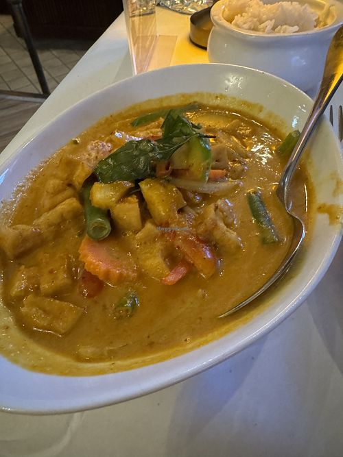 Yellow curry  at Jasmine in Galloway