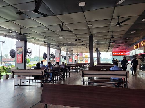 Seating outside at Mannat Gurugram Restaurant  in Sidhrawali