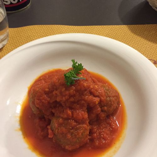 yummy meat balls at So What?!? in Rome