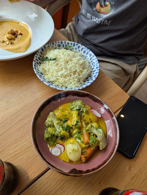 Butternut Soup & Vegetable Curry at Avanti - Le Saint Gervais Hotel & Spa in Saint-gervais-les-bains