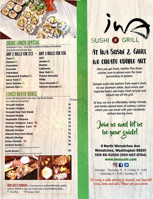 Vegetable tempura!  at Iwa Sushi & Grill in Wenatchee