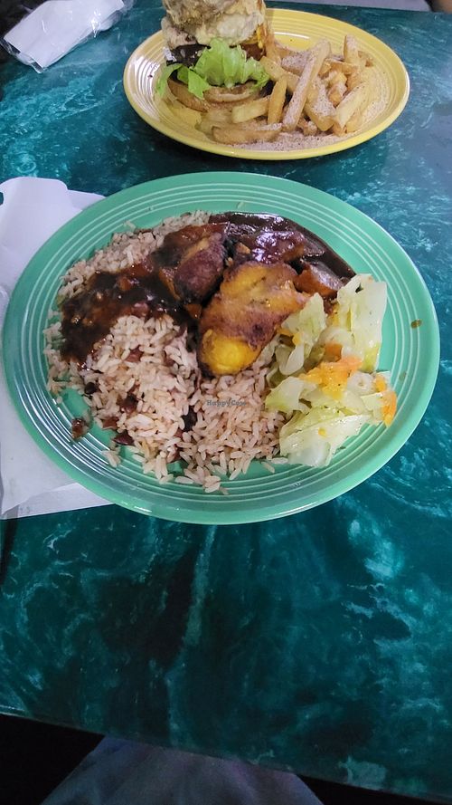 Tropical tofu at Reggae Shack Cafe in Gainesville