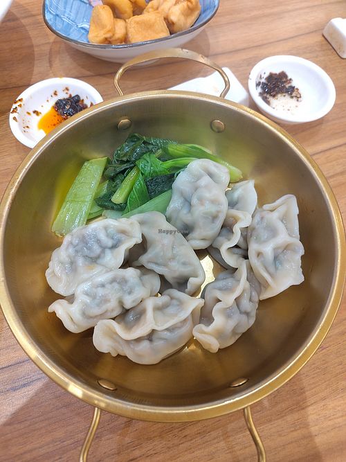 Dumplings at Shanyun Shu Vegan Restaurant - 尚韵樹 in Shenzhen