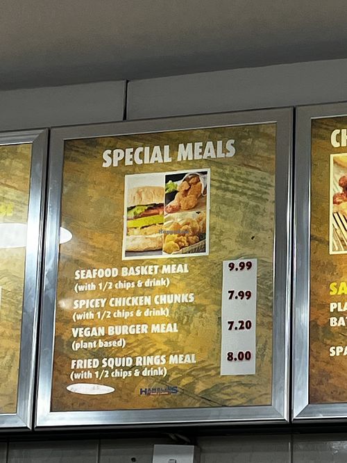 Vegan burger meal available  at Hamblins in Bristol