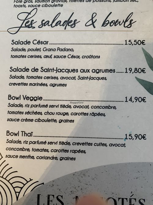 Bowl veggiees  at Brasserie L'Océan in Vannes