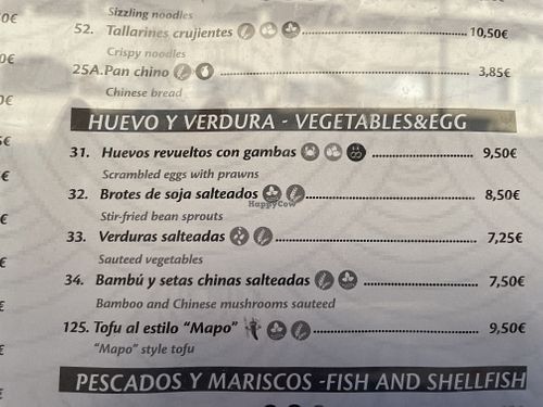 Main dishes  at Mandarin  in Ibiza