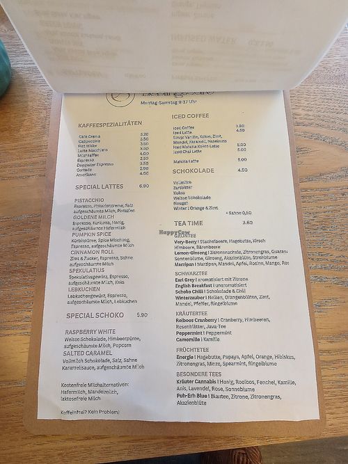 Menu part 1 at Lieblingscafé  in Trossingen