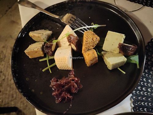 Plate of Vegan Cheese at La Cecchina in Bari