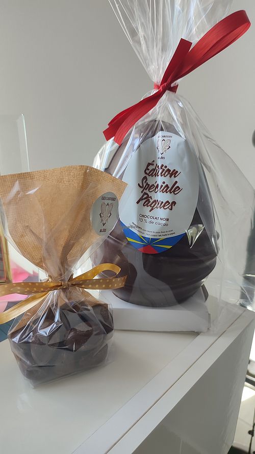 Oeuf en chocolat de Pâques at The Bean to Bar Factory in Saint-pierre