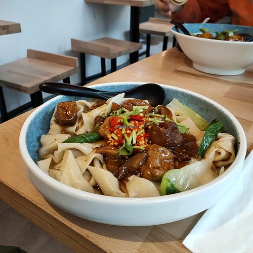 Biang biang vegan (extra spicy) at NaiNai Bao in Cologne