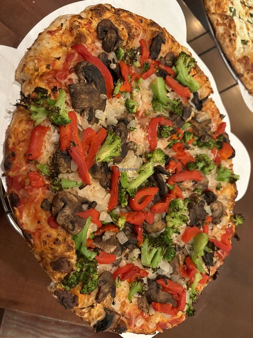  Nurse shark with vegan cheese  at Pizza Shark in Chatham