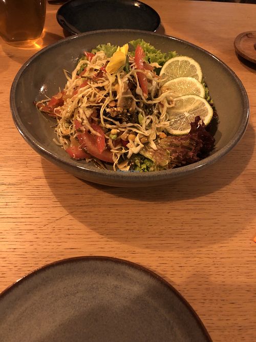 Tea leaf salad  at Yangon Delight in Amsterdam
