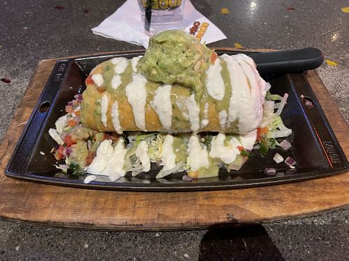 Vegan chicken chimichanga   at Nacho Daddy - Downtown in Las Vegas