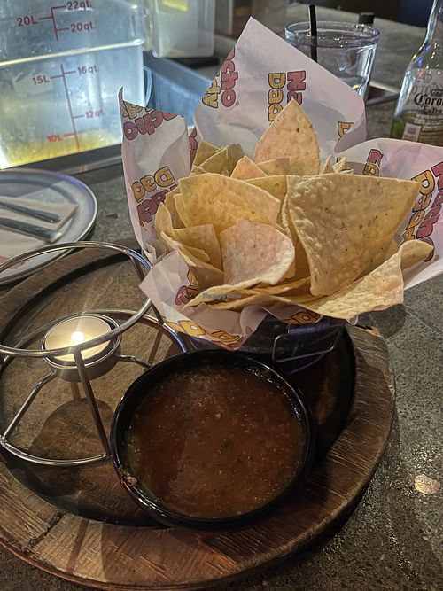 Chips and salsa  at Nacho Daddy - Downtown in Las Vegas