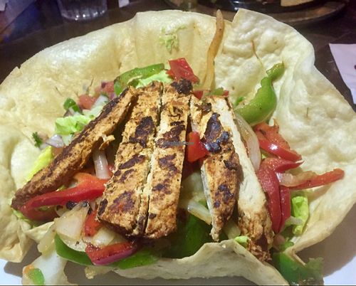 Vegan Fajitas Salad  at Nacho Daddy - Downtown in Las Vegas