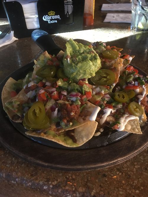 vegan loaded nachos at Nacho Daddy - Downtown in Las Vegas