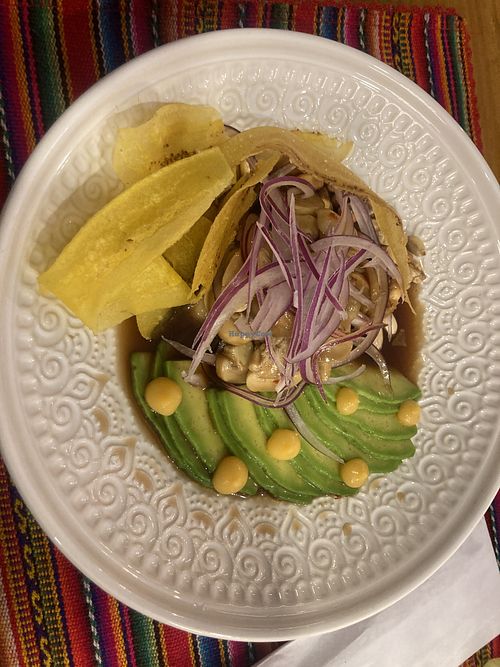 Ceviche vegano  at El Huarique in Sao Paulo